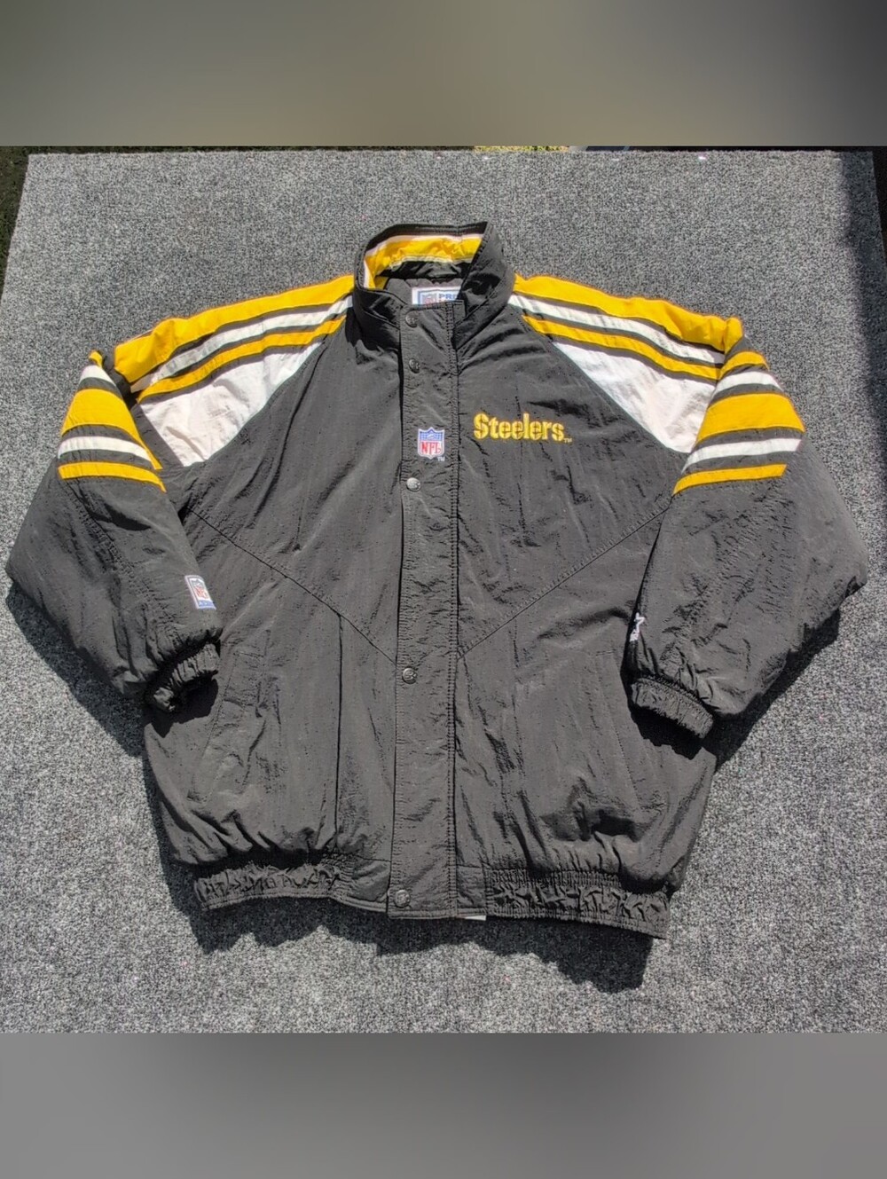 Vtg Pittsburgh Steelers Mens Extra Large Starter Pro Line 90s NFL Korea Quilted